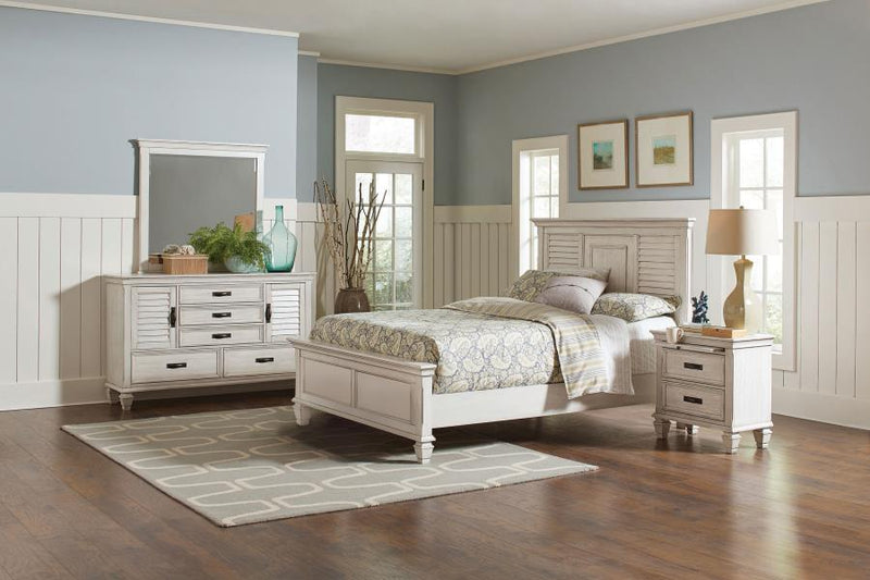 Franco Bedroom Set Distressed Eastern King 4-piece