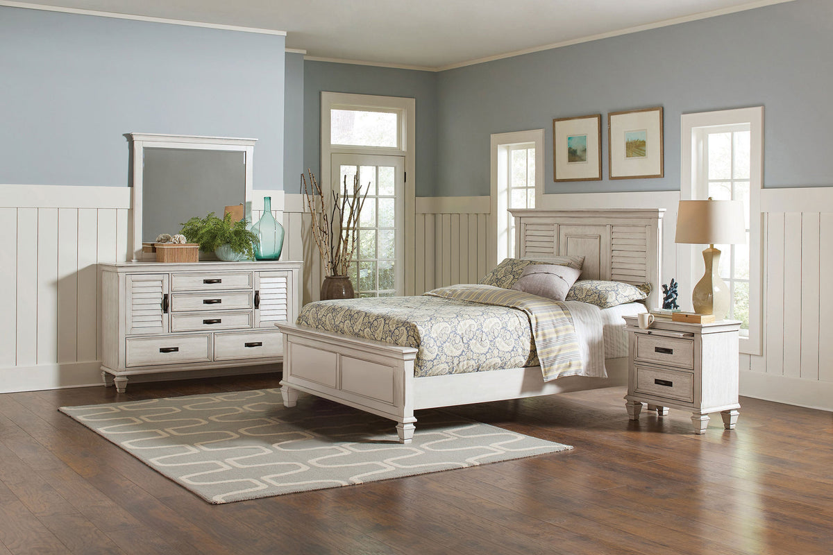 Franco Bedroom Set Distressed