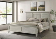 Franco Wood Panel Bed Distressed Eastern King