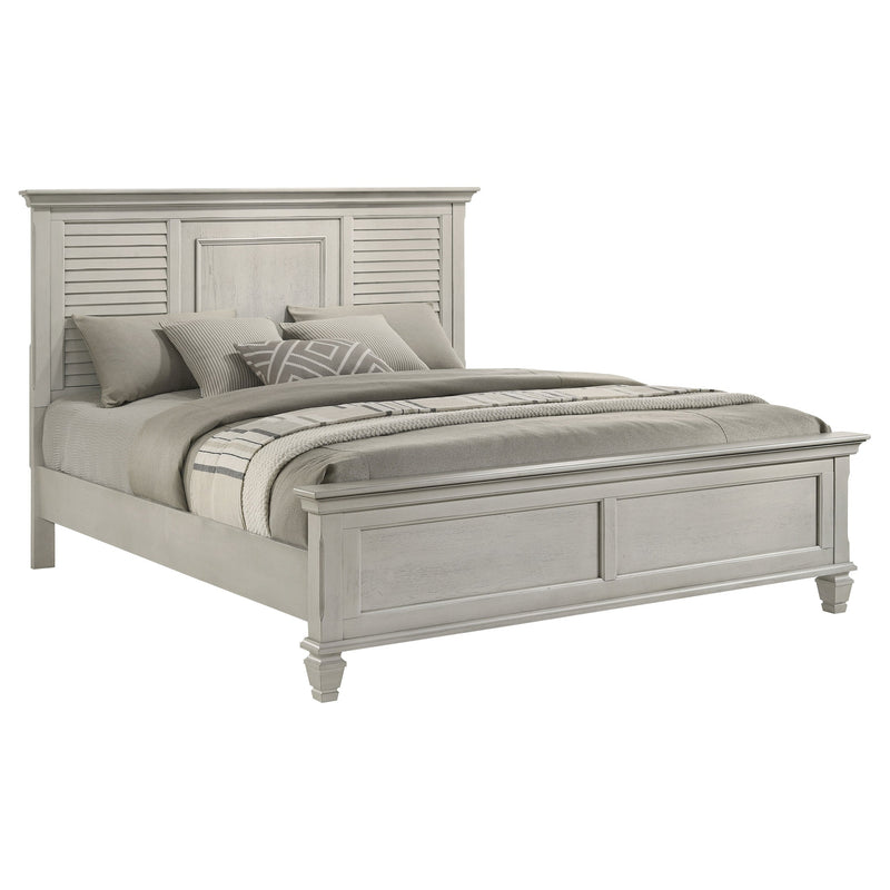 Franco Wood Panel Bed Distressed