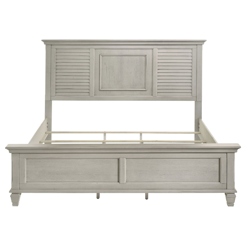 Franco Wood Panel Bed Distressed