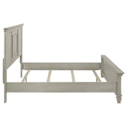 Franco Wood Panel Bed Distressed