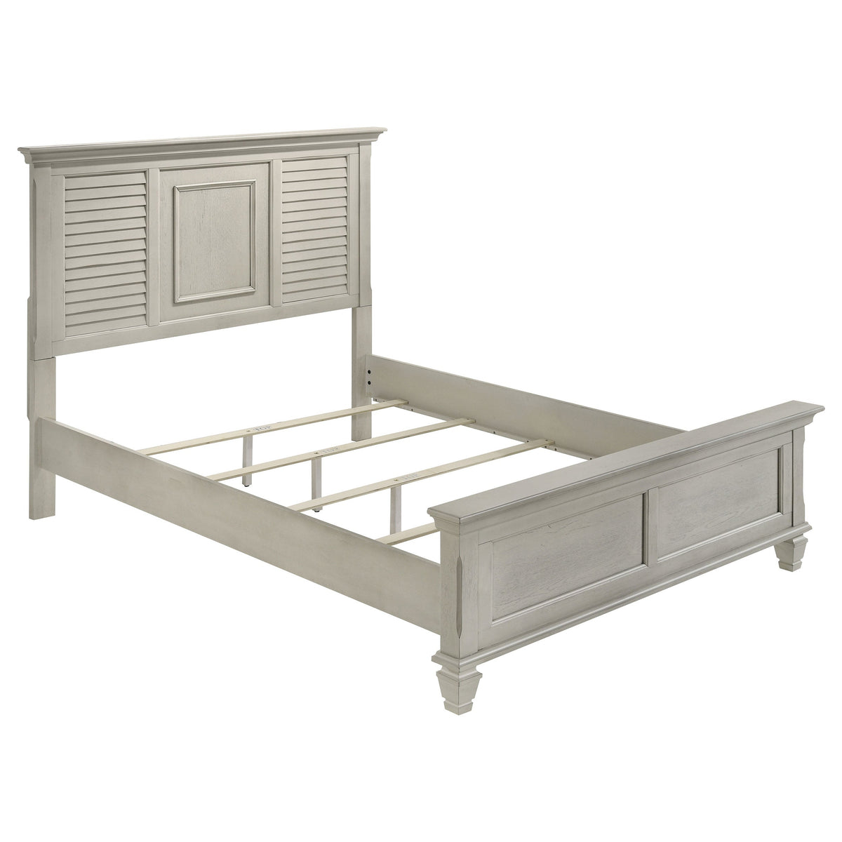 Franco Wood Panel Bed Distressed