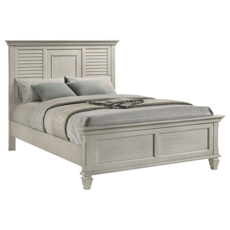 Franco Wood Panel Bed Distressed