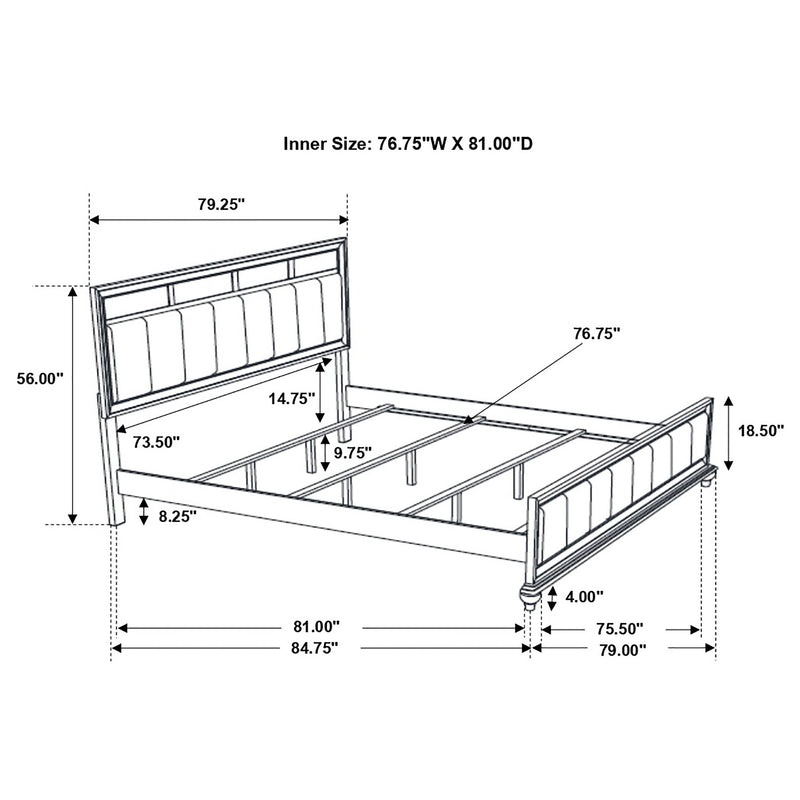 Barzini Wood Panel Bed