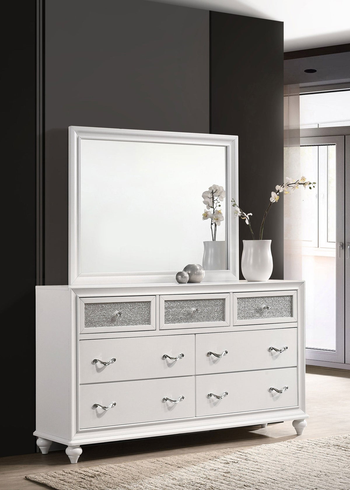 Barzini 7-drawer Dresser with Mirror