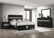 Miranda Bedroom Set Black Full 4-piece