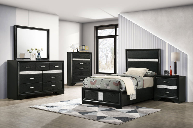 Miranda 54-inch Upholstered Panel Bed
