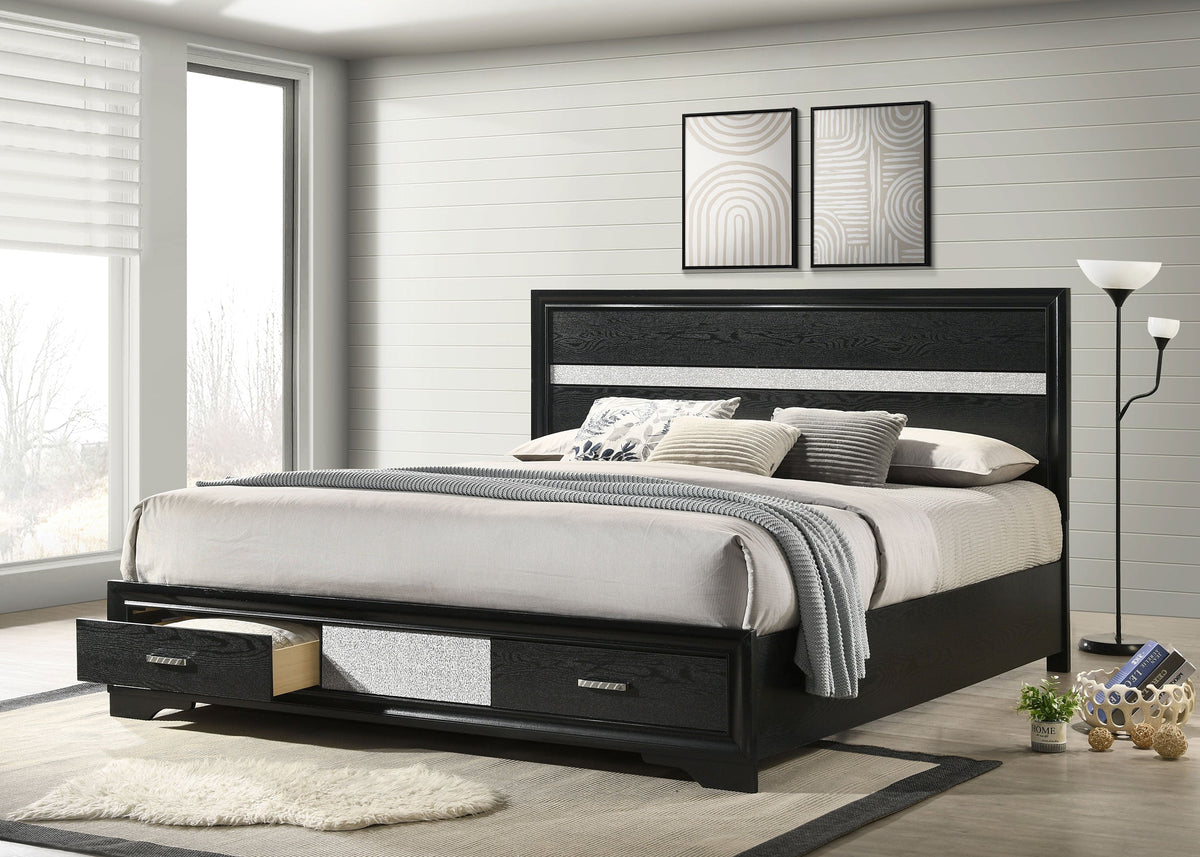 Miranda 51-inch Wood Storage Panel Bed