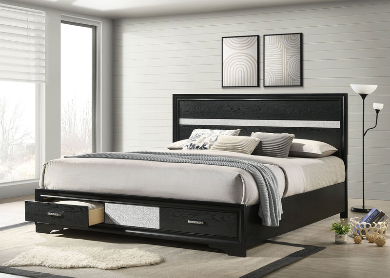Miranda 51-inch Wood Storage Panel Bed