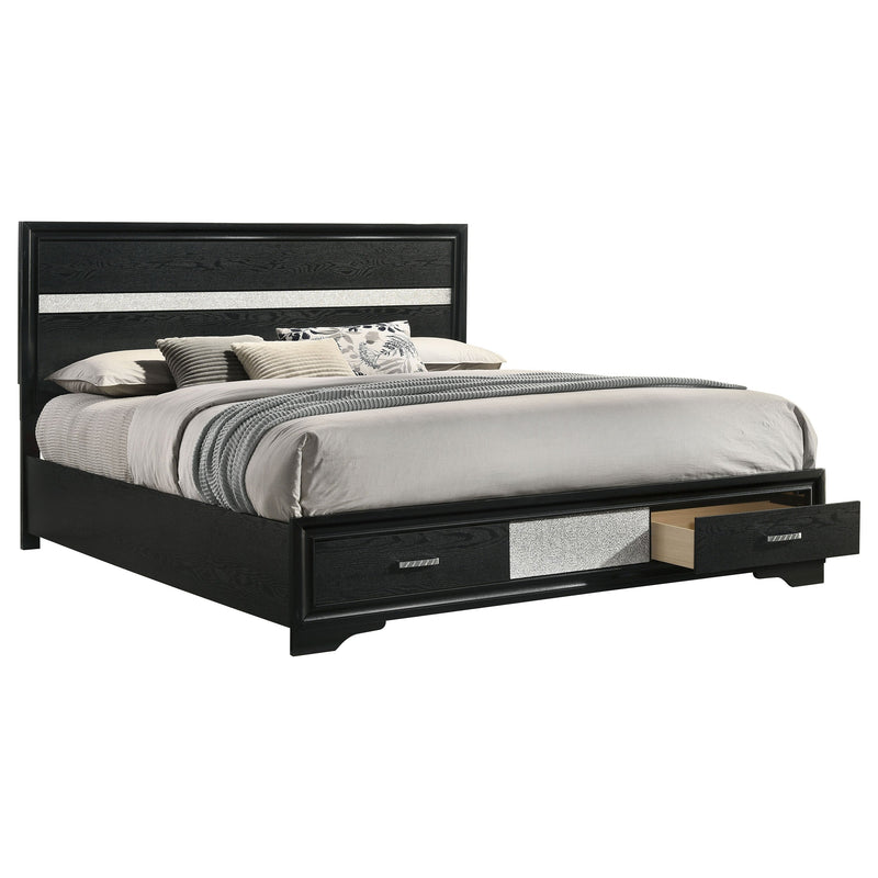Miranda 51-inch Wood Storage Panel Bed