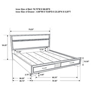Miranda 51-inch Wood Storage Panel Bed