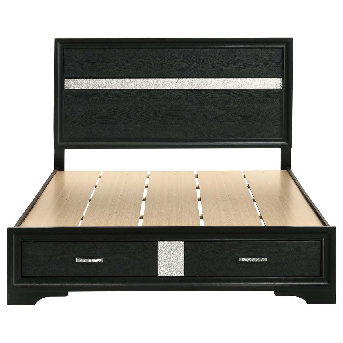 Miranda 51-inch Wood Storage Panel Bed