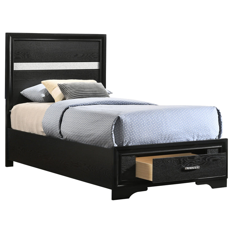 Miranda 51-inch Wood Storage Panel Bed