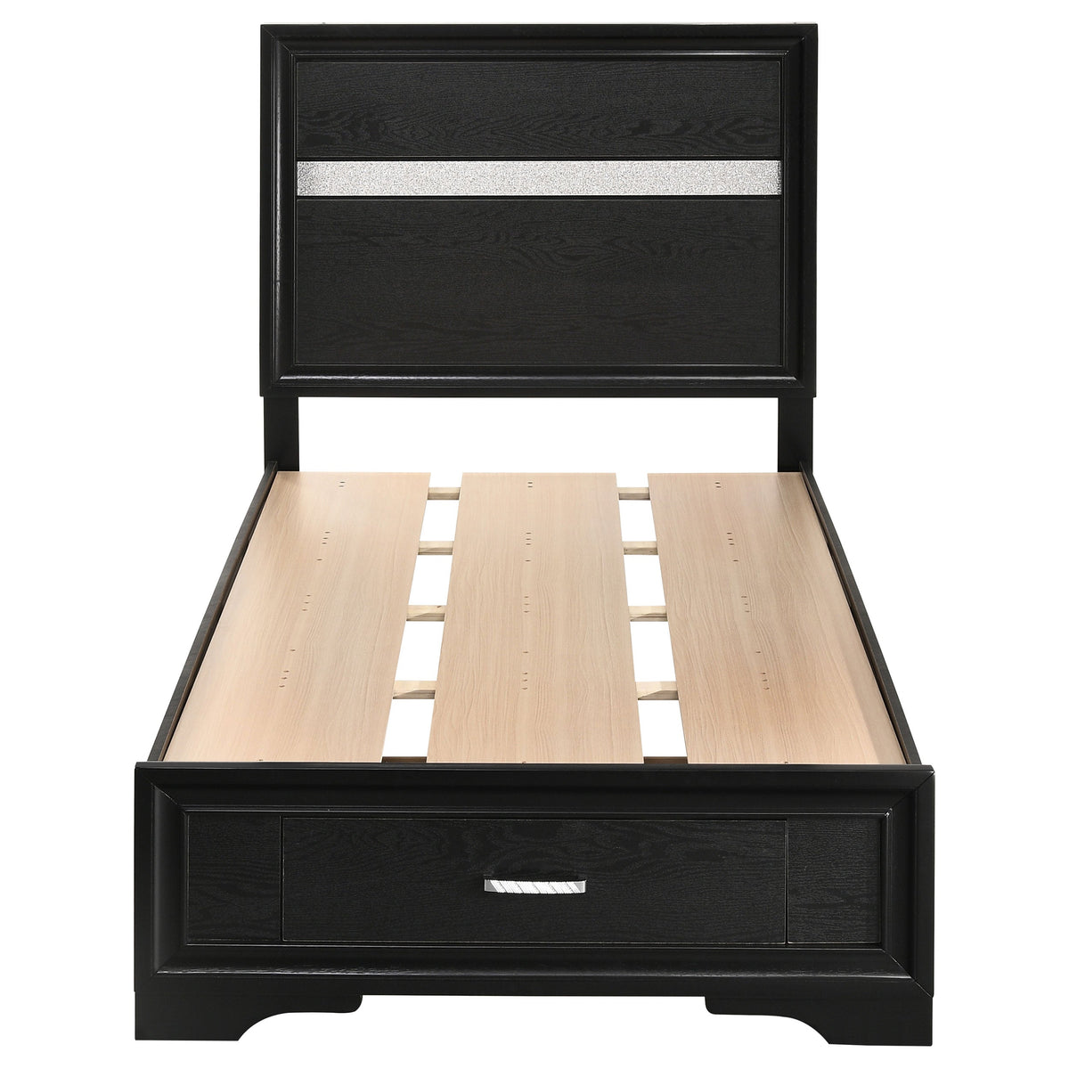 Miranda 51-inch Wood Storage Panel Bed