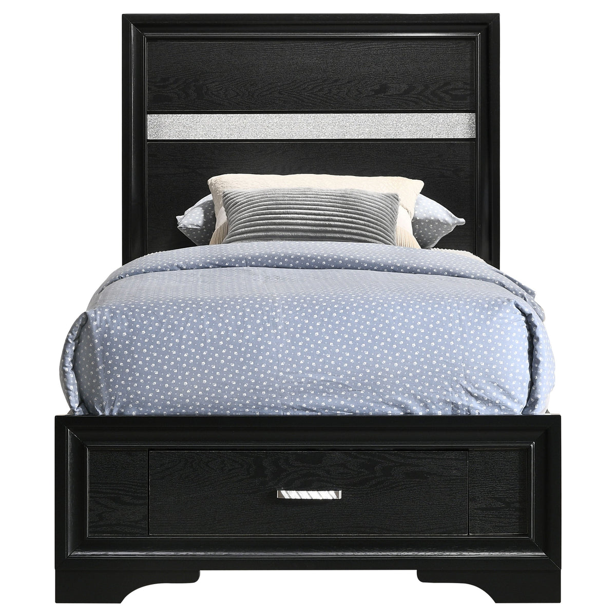 Miranda 51-inch Wood Storage Panel Bed