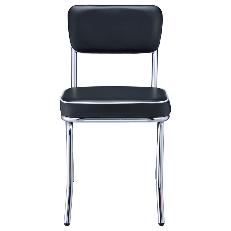 Retro Upholstered Dining Side Chair (Set of 2)