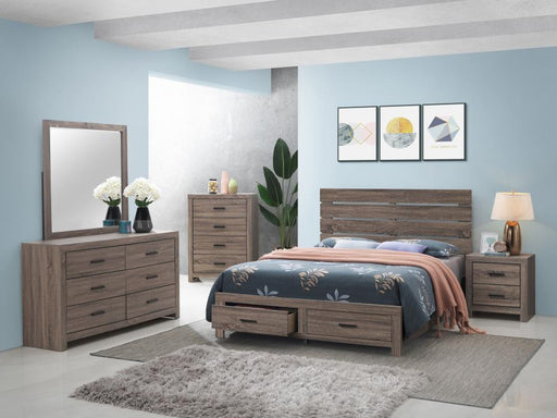 Brantford Bedroom Set Barrel Oak Eastern King 5-piece