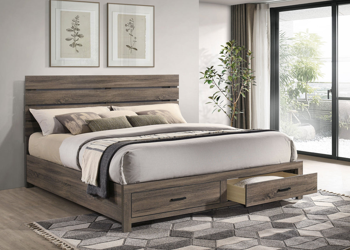 Brantford Wood Storage Panel Bed