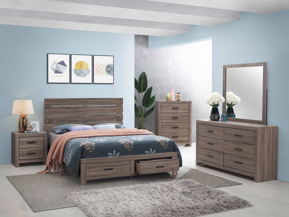 Brantford Wood Storage Panel Bed