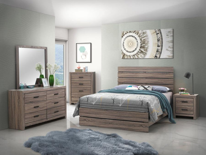 Brantford Bedroom Set Barrel Oak Eastern King 5-piece