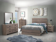 Brantford Bedroom Set Barrel Oak Queen 5-piece