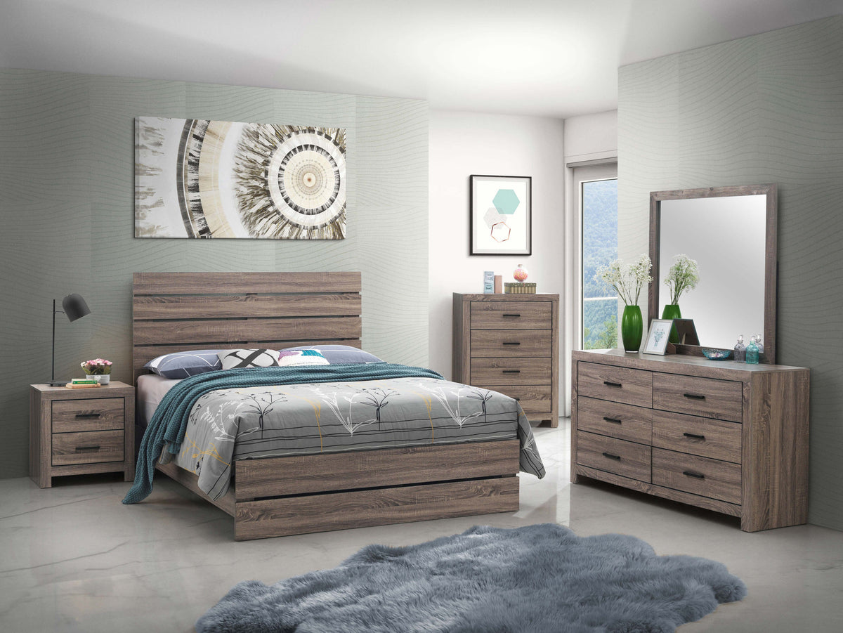 Brantford Wood Panel Bed