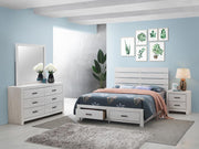 Brantford Bedroom Set Coastal White Eastern King 4-piece