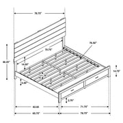 Brantford Wood Storage Panel Bed