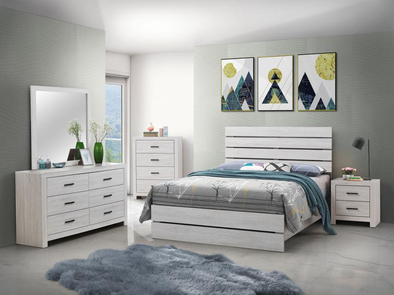 Brantford Bedroom Set Coastal White Queen 5-piece
