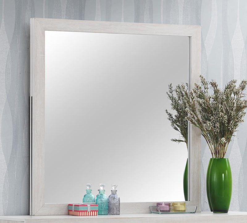 Brantford Dresser Mirror Barrel White