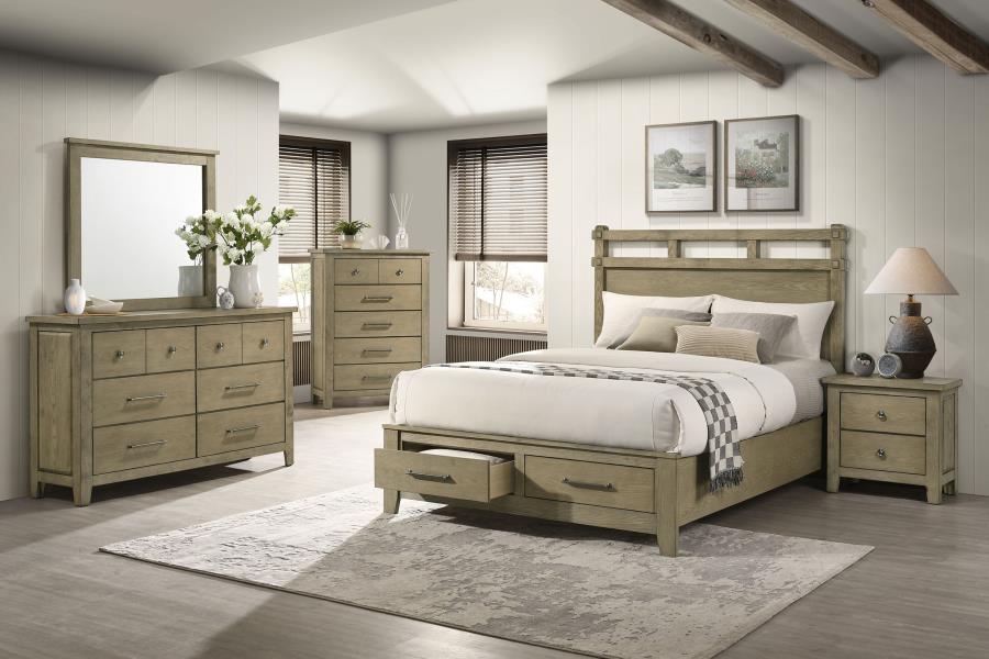 Hazlewood Bedroom Set Vineyard Oak Eastern King 5-piece