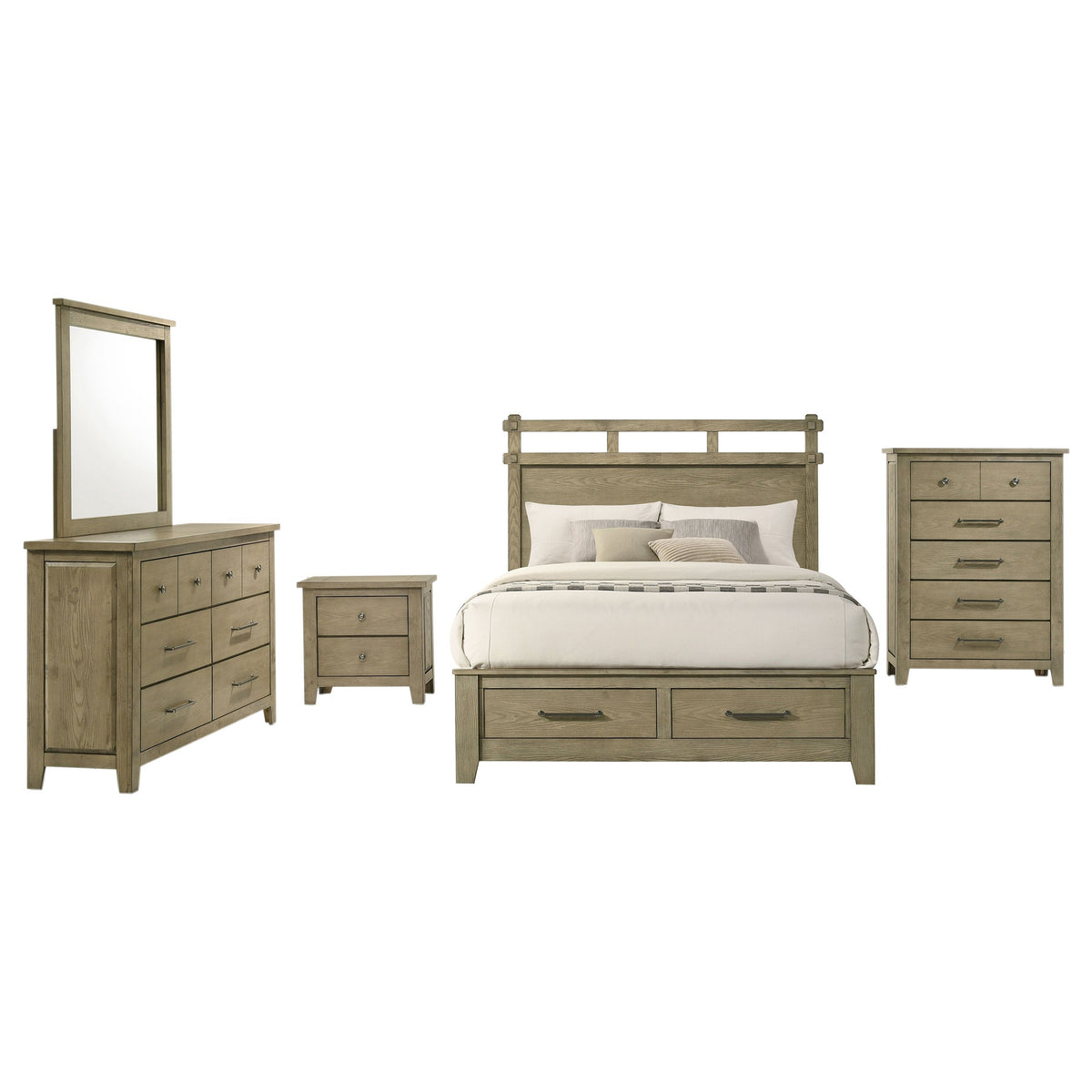 Hazlewood Bedroom Set Vineyard Oak