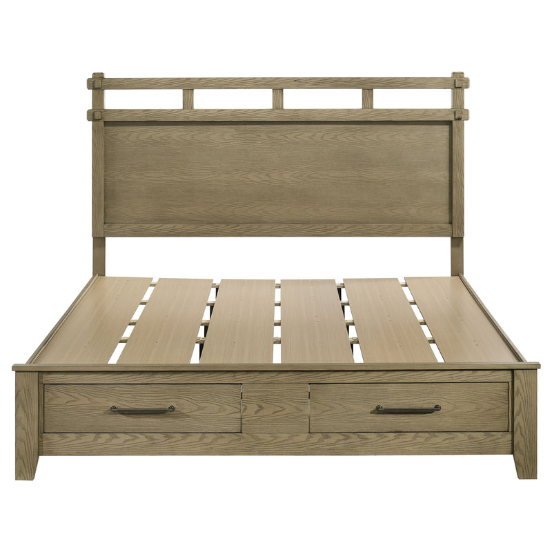 Hazlewood 59-inch Panel Storage Bed Vineyard Oak