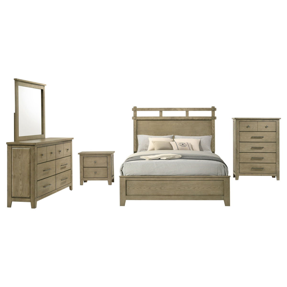 Hazlewood Bedroom Set Vineyard Oak
