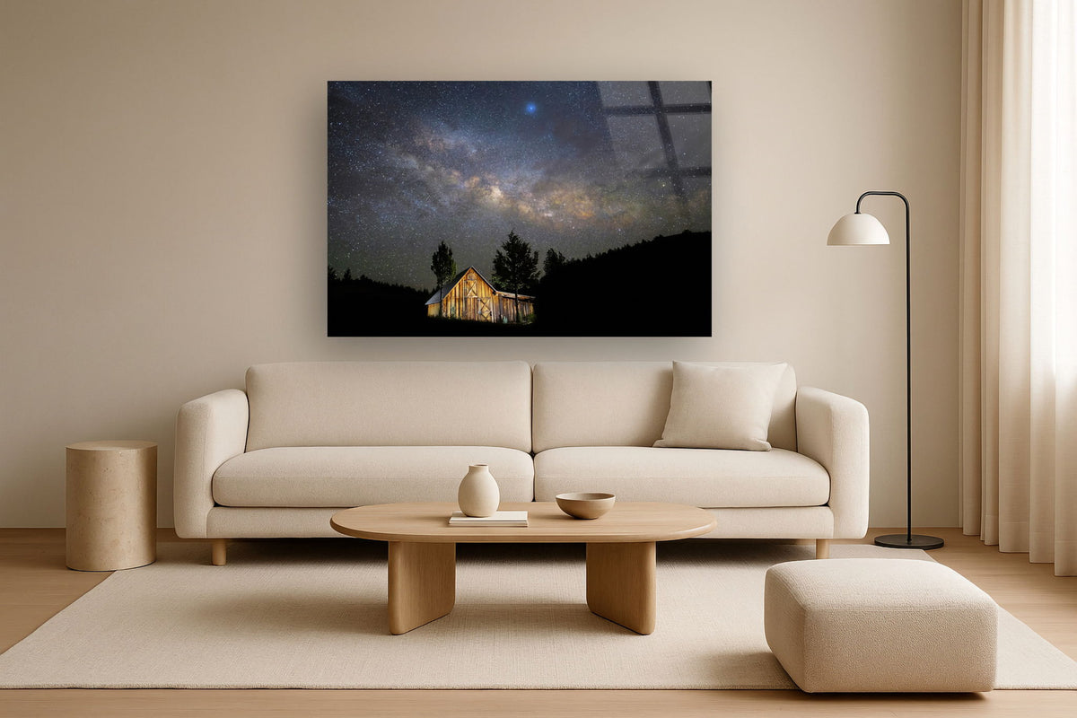 Tempered Glass With Foil - Starry Barn - Dark Gray