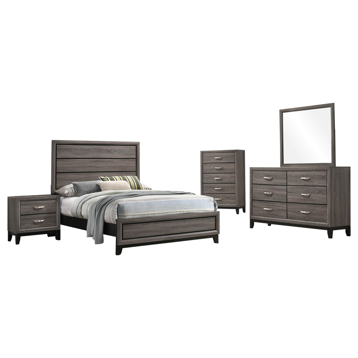 Watson Bedroom Set Grey Oak