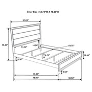 Watson Wood Panel Bed Grey Oak