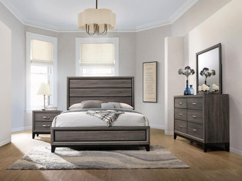 Watson Bedroom Set Grey Oak Eastern King 4-piece
