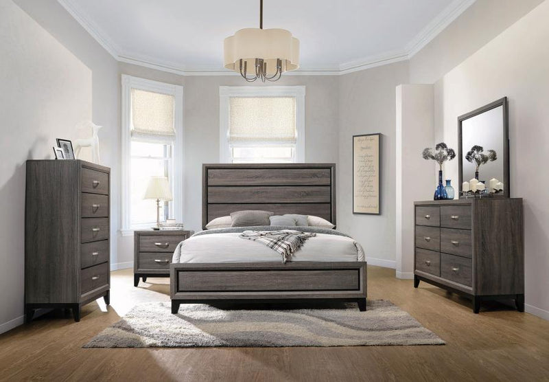 Watson Bedroom Set Grey Oak Eastern King 5-piece