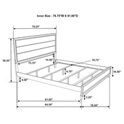 Watson Wood Panel Bed Grey Oak