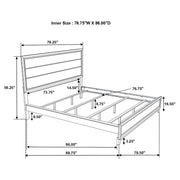 Watson Wood Panel Bed Grey Oak