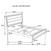 Watson Wood Panel Bed Grey Oak
