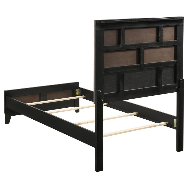 Watson Wood Panel Bed Grey Oak