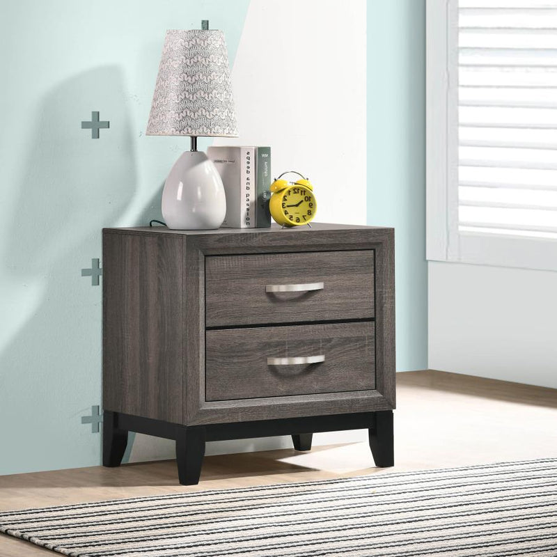 Watson 2-drawer Nightstand Grey Oak Default Title