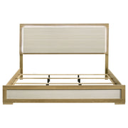Hyland Wood LED Panel Bed Natural and