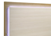 Hyland Wood LED Panel Bed Natural and