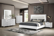Cassia LED Bedroom Set High Gloss Eastern King 5-piece