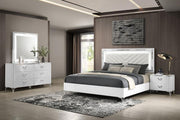 Cassia LED Bedroom Set High Gloss Queen 4-piece