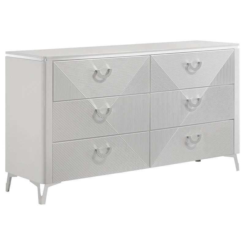 Cassia LED Bedroom Set High Gloss